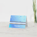 Blue Modern Thank You Greeting Cards