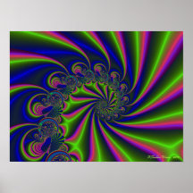 Blue Mohawk Print