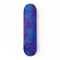 Blue Molecule Skateboard Deck
