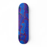 Blue Molecule Skateboard Deck