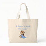 Blue Mommy and Daddy's Monkey bags