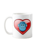 Blue Monkey Love Coffee Mug