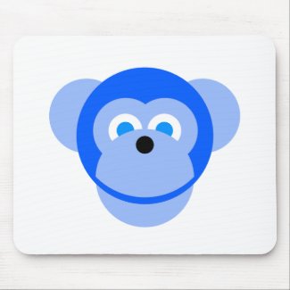 blue monkey mousepad