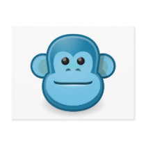 Blue Monkey Post Card