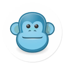 Blue Monkey stickers
