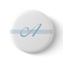 Blue Monogram A buttons