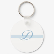 Blue Monogram D keychains