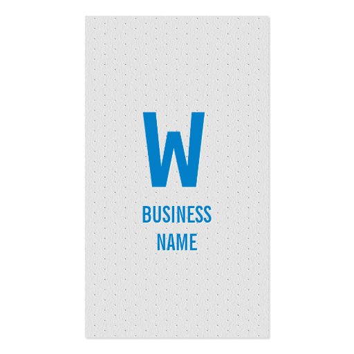Blue Monogram Photographer Business Card