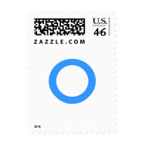 Blue Monogram postage