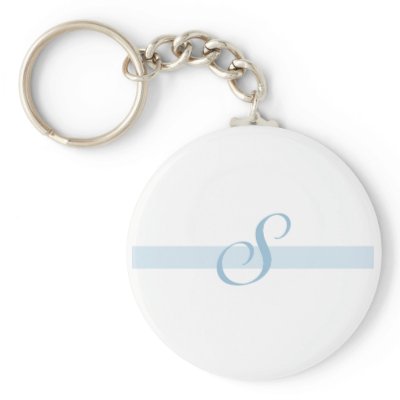 Blue Monogram S Key Chain