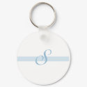 Blue Monogram S keychains by weddingsareus Blue Monogram S keychains