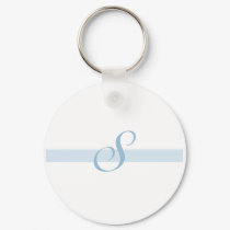 Blue Monogram S keychains