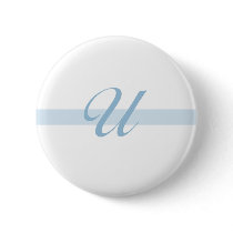 Blue Monogram U buttons