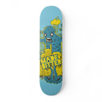 Blue Monster Deck from Made By Bitter Skateboard Deck
