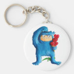 Blue Monster Ice Cream Key Chains
