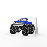 BLUE MONSTER TRUCK GREETING CARDS