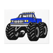 BLUE MONSTER TRUCK POSTCARDS