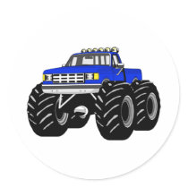 BLUE MONSTER TRUCK STICKERS