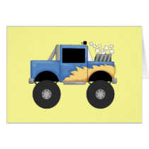 Blue Monster Truck Tshirts and Gifts cards
