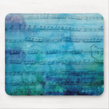 Blue Mood Music Mouse Pad