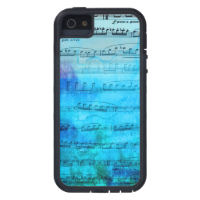 Blue Mood Music Watercolor Phone case iPhone 5 Cases