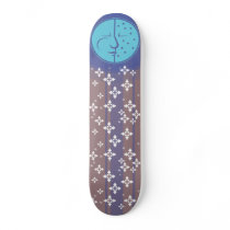Blue Moon and Snowfall Skate Board Deck