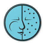 Blue Moon and the Stars Magnet