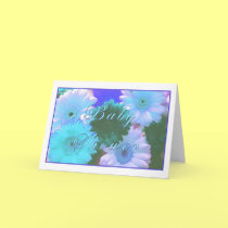 Blue Moon Baby Shower Greeting Card