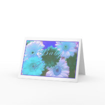 Blue Moon Baby Shower Greeting Card