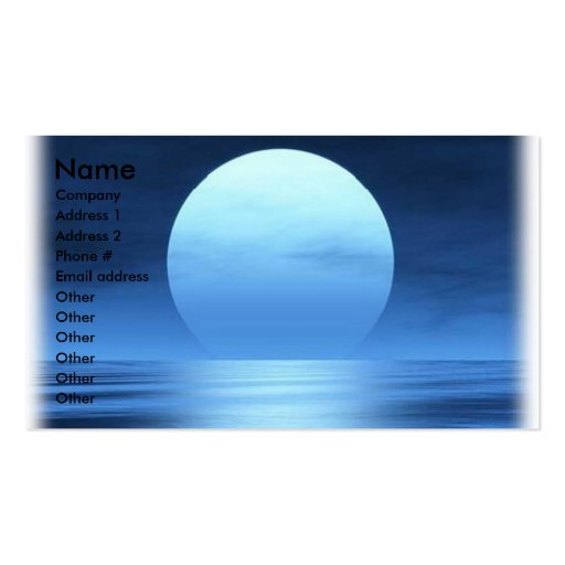 blue moon business card