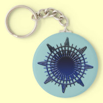 Blue Moon Compass keychains