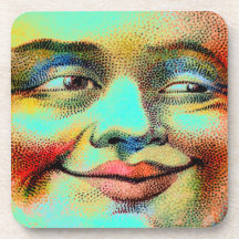 Blue Moon Cork Coaster