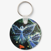 Blue Moon Faeries - Fairy Art Key Chain keychains