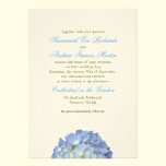 Blue Moon Hydrangea Art Wedding Invitation invitations
