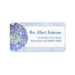 Blue Moon Hydrangea Single Name Address Label
