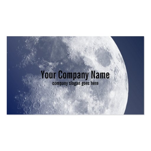 Blue Moon Lunar Business Cards (front side)