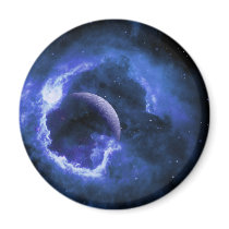 Blue Moon Fridge Magnet