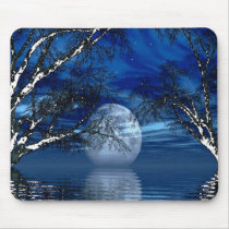 Blue Moon New Years Eve 2009 Mousepad by GypsyDeva Blue Moon New Years Eve 2009 Mousepad