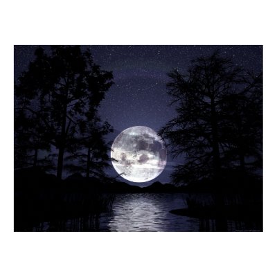 Blue Moon Poster by VisualParadox