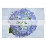 Blue Moon Thank You, Folded Hydrangea Note Card