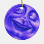 Blue Moon vs Sun Face Christmas Tree Ornaments