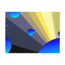 Blue Moons Artistic Postcard