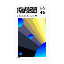Blue Moons Postage Stamp by KingDaddy Blue Moons Postage Stamp