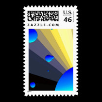 Blue Moons Postage Stamp