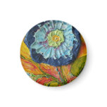 Blue Morning Glory Magnet