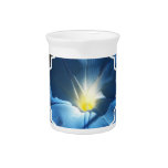 Blue Morning Glory Pitcher