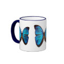 Blue morpho butterfly mugs by neha_angel Blue morpho butterfly mugs