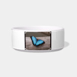 Blue Morpho Butterfly Pet Water Bowl