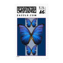 Blue Morpho Butterfly Postage Stamps stamp