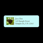 Blue Morpho Butterfly Return Address Label